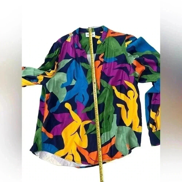 FRNCH Paris Felia Colorful Blouse Size Small - Picture 9 of 11